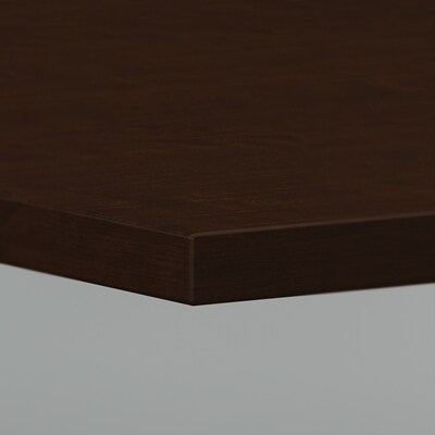 Bush Business Furniture 72W x 36D Boat Shaped Conference Table with Wood Base, Mocha Cherry (99TB7236MR)