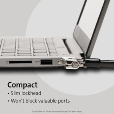 Kensington Slim Combination Ultra Cable Lock for Standard Slot (K60628WW)