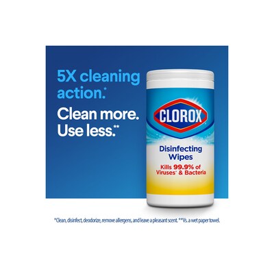 Clorox Disinfecting Wipes Value Pack, Bleach Free Cleaning Wipes - 105 Wipes (30112)