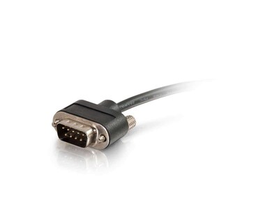 C2G Cables to Go 3' DB9 to DB9 Serial RS232 Cable with Low Profile Connectors, Male to Female, Black (52156)