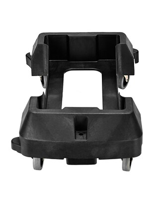 Alpine Industries Rectangular Trash Can Dolly, 200 lb. Weight Capacity, Black (477-DOLLY)