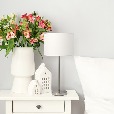 Simple Designs 23" LED Table Lamp, White (LT2040-WHT)