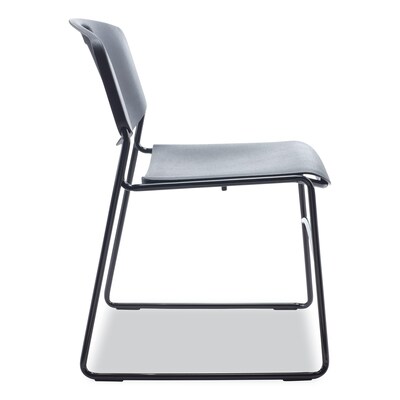 Alera® Resin Office Stacking Chair, Black, 4/Carton (ALECA671)