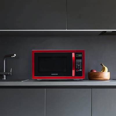 Farberware Classic 1.1 Cu. Ft. Countertop Microwave, Metallic Red (FMO11AHTBKN)