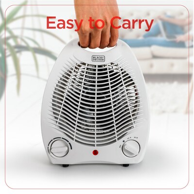 Black & Decker 1500-Watt Portable Ceramic Electric Desk Heater, White (BHD101W)