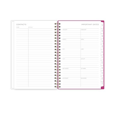 2026 Blue Sky Magenta Blooms 8.5" x 11" Weekly & Monthly Personal Planner (140945-26)