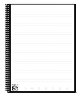 Rocketbook Core Reusable Smart Notebook, 8.5 x 11, Lined Ruled, 32 Pages, Plum (EVR2-L-K-CRR)