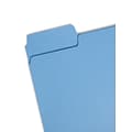 Smead SuperTab® File Folder, 3 Tab, Letter Size, Blue, 100/Box (11986)