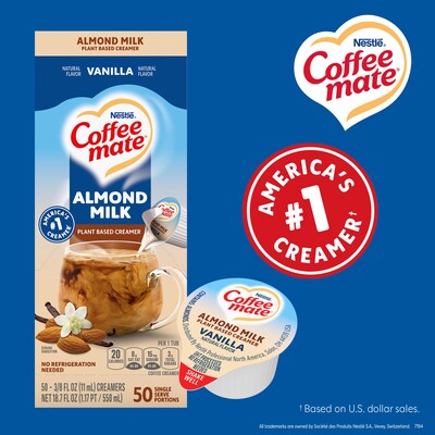 COFFEE MATE Almond Milk PC 50x.35floz
