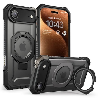 SUPCASE Unicorn Beetle Grip MagSafe Case for iPhone 17 Air, Shock Absorbing, Black (SUP-iPhone2025Air-UBGrip-Black)