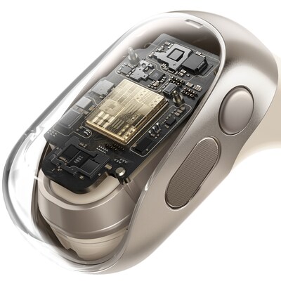 Shokz OpenFit™ 2 Wireless Active Noise Canceling Open-Ear Earbuds & Charging Case, Bluetooth, Beige (T920-ST-BG-US)