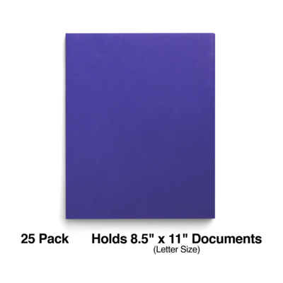 Staples Smooth 2-Pocket Paper Folder, Electric Blue, 25/Box (27534-CC)