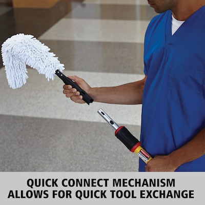 Rubbermaid Hygen 58 Aluminum Wet Mop Handle, Yellow (FGQ75000YL00)