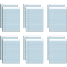 TOPS Prism+ Notepads, 8.5 x 11.75, Wide, Blue, 50 Sheets/Pad, 12 Pads/Pack (TOP63120)