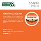 Dunkin' Original Blend Coffee Keurig® K-Cup® Pods, Medium Roast, 22/Box (400845)