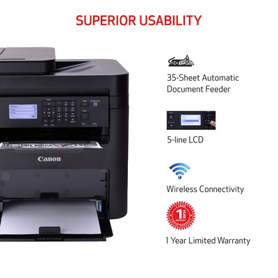 Canon imageCLASS MF273dw Wireless Black & White Laser Printer, All-In-One, Print, Scan, Copy