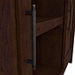 Bush Furniture Key West 66" Entryway Storage Set with Hall Tree, Shoe Bench, and 2-Door Cabinet, Bing Cherry (KWS054BC)