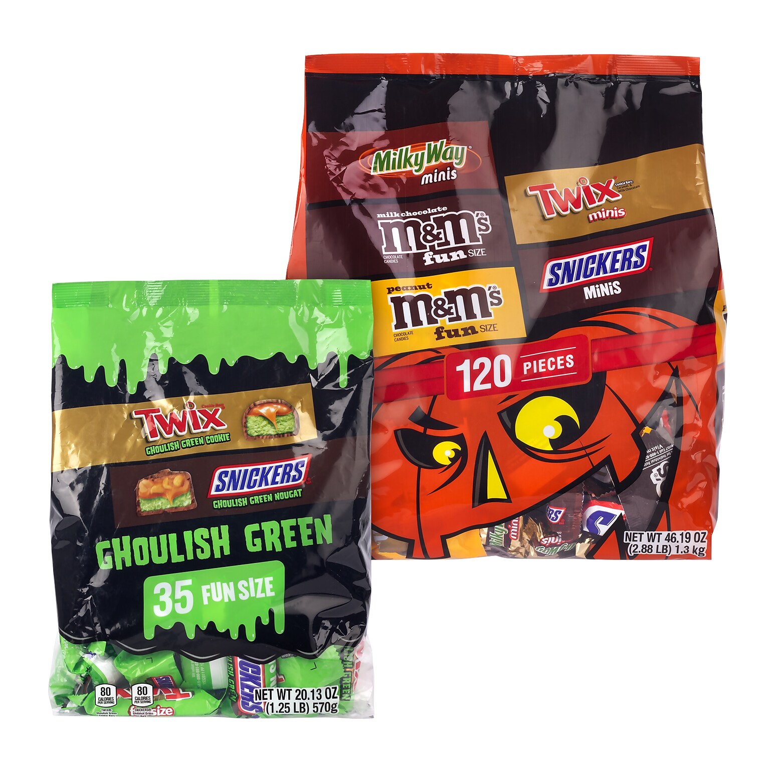 Mars Mixed Chocolate Variety Halloween Bundle, 66.32 oz., 155 Pieces, 2/Pack (600-04106)