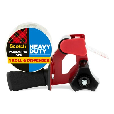 Scotch Heavy Duty Heavy Duty Packing Tape with Dispenser, 1.88 x 54.6 yds., Clear (3850-ST)