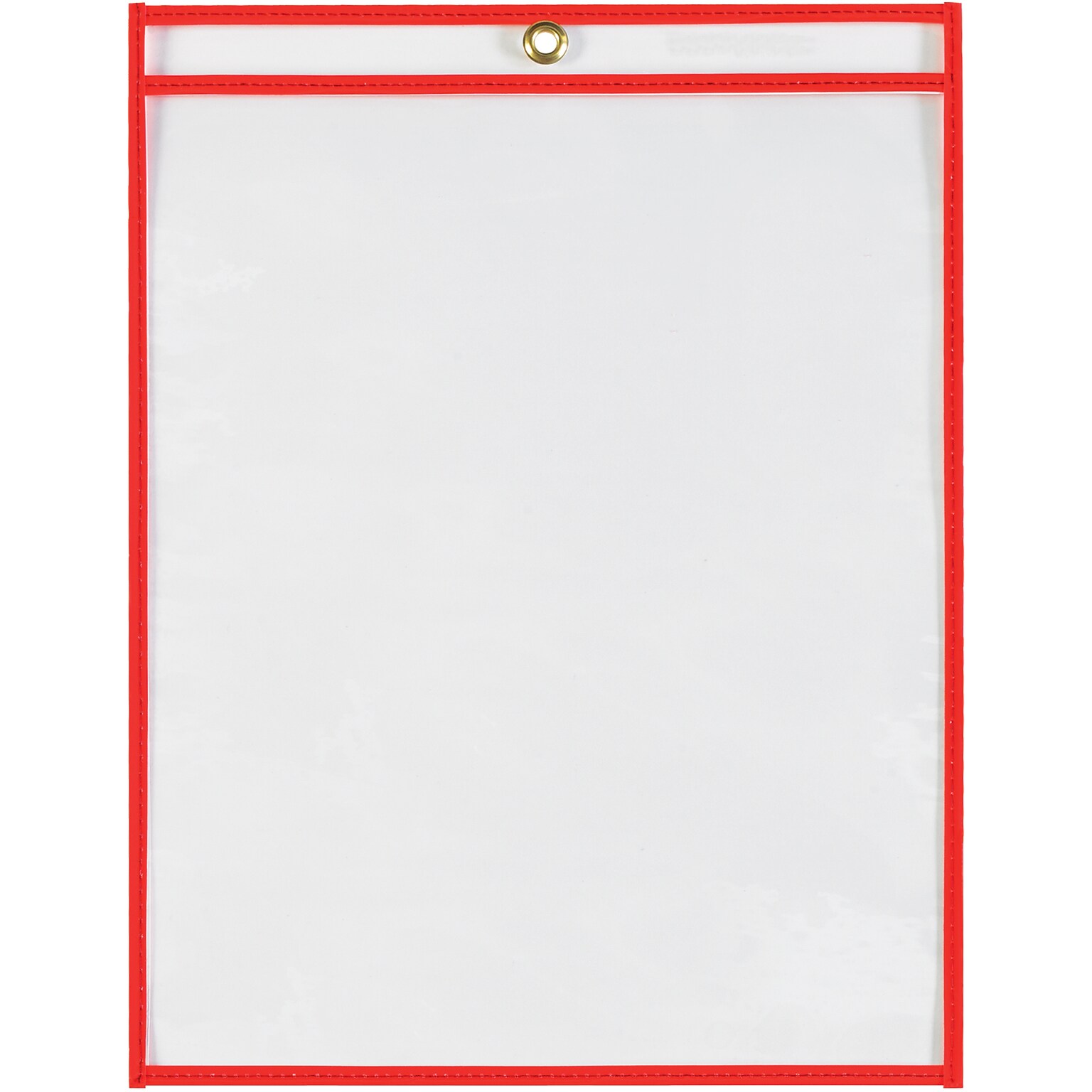 Partners Brand Standard Weight Job Ticket Holder, 9 x 12, Red, 15/Carton (JTH115RD)