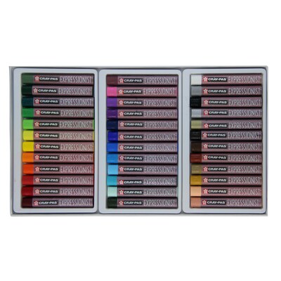 Sakura Cray-Pas Expressionist Oil Pastel Chalk, Assorted Colors, 36/Pack (SAKXLP36)