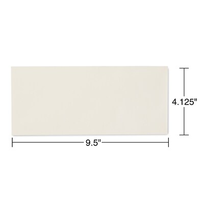 Staples® Premium Diagonal-Seam #10 Gummed Envelopes, 4-1/8" x 9-1/2", Ivory, 500/Box (918211/19420)