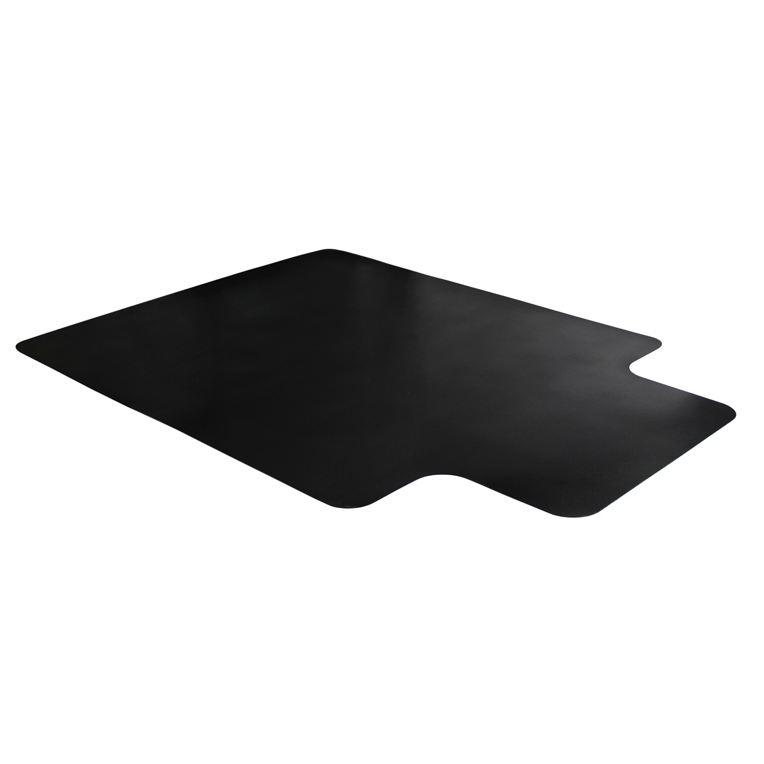 Floortex Advantagemat Vinyl Hard Floor Chair Mat with Lip, 45 x 53, Black (FR124553HLBV)