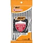 BIC Prevaguard Round Stic Ballpoint Pen, Medium Point, Black Ink, 8/Pack (GSAMP81-BLK)