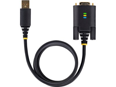 StarTech USB Type A to DB9 RS232 Adapter Cable, Male to Female, Black (1P3FFCB-USB-SERIAL)