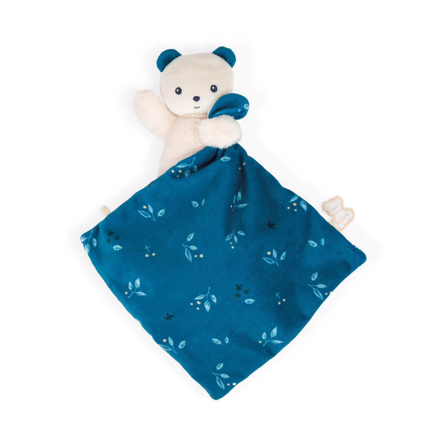 Kaloo Carré Douceur Doudou Comforting Blanket Bear, Night Owl (JNDK972004)