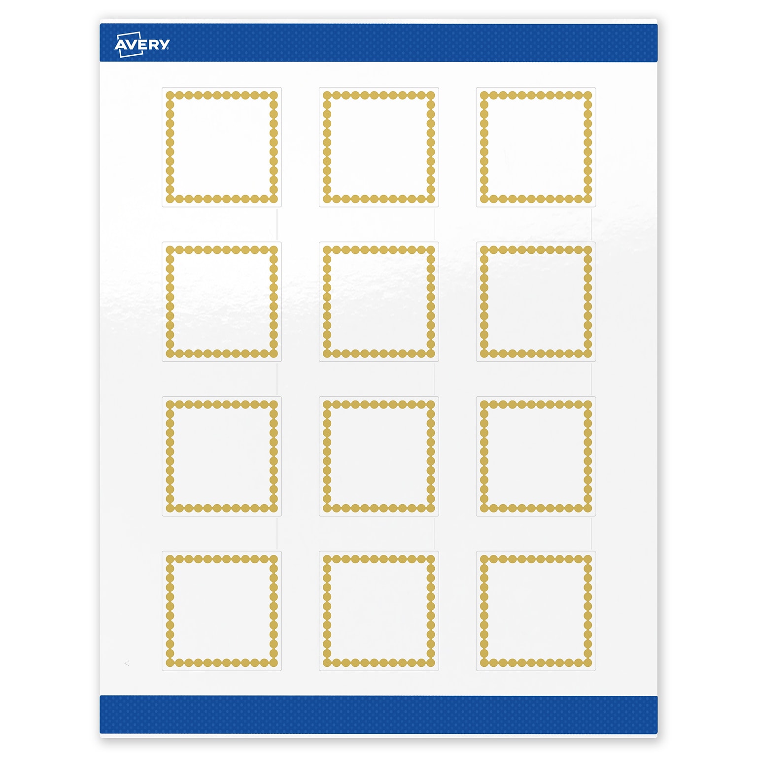 Avery Laser/Inkjet Square Multipurpose Labels, 2 x 2, White, 120/Pack (S00-DJA)