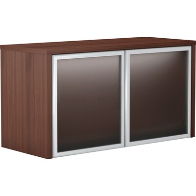 Lorell Essentials Series 36"W Wall-Mount Hutch, Espresso (LLR18240)
