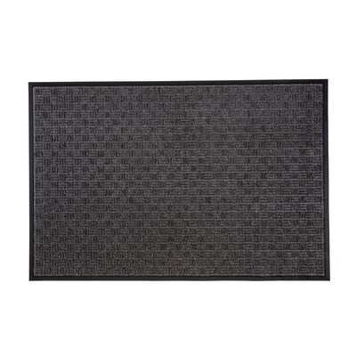 Floortex Doortex Ribmat Indoor / Outdoor Entrance Mat, 48 x 32, Charcoal (NREMFLLV0103)