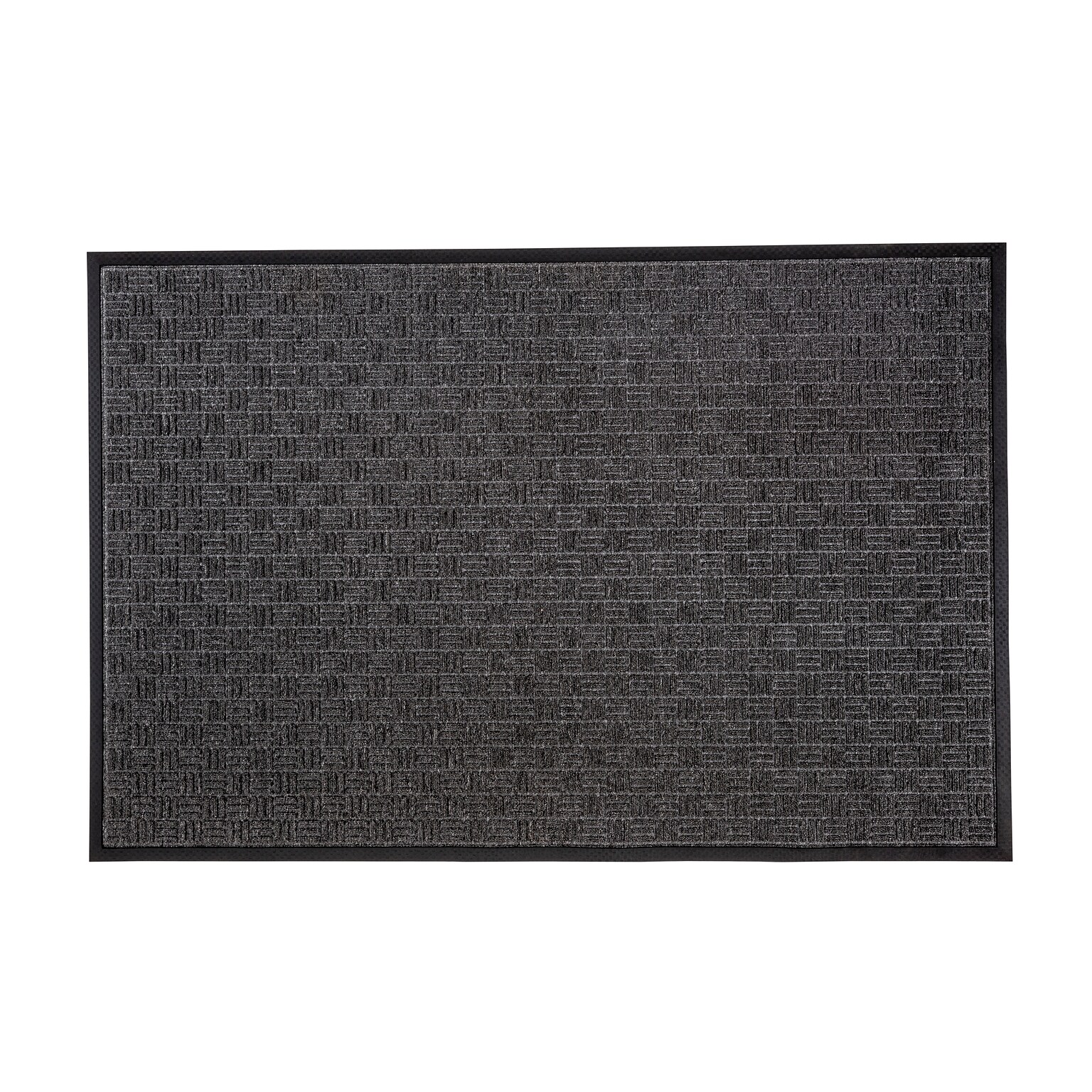 Floortex Doortex Ribmat Indoor / Outdoor Entrance Mat, 48 x 32, Charcoal (NREMFLLV0103)