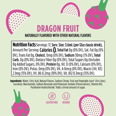 Ninja Thirsti Sugar-Free VITAMINS Variety Pack Drink Mix Drops, 2.07 oz., 3/Pack (WCFV4)