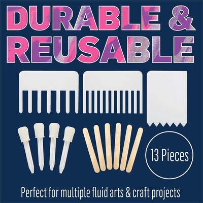 FolkArt Drizzle Pouring Technique Tool Set, 2/Bundle (FLK50429-2)