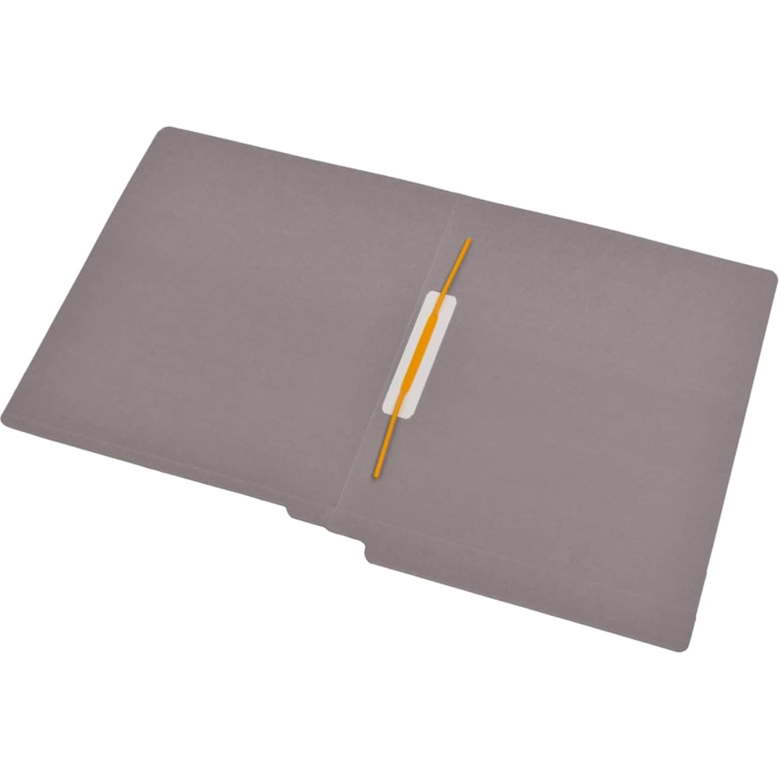 Medical Arts Press Reinforced End Tab File Folder, Straight Cut, Letter-Size, Gray, 50/Box (S-09168-GRY)