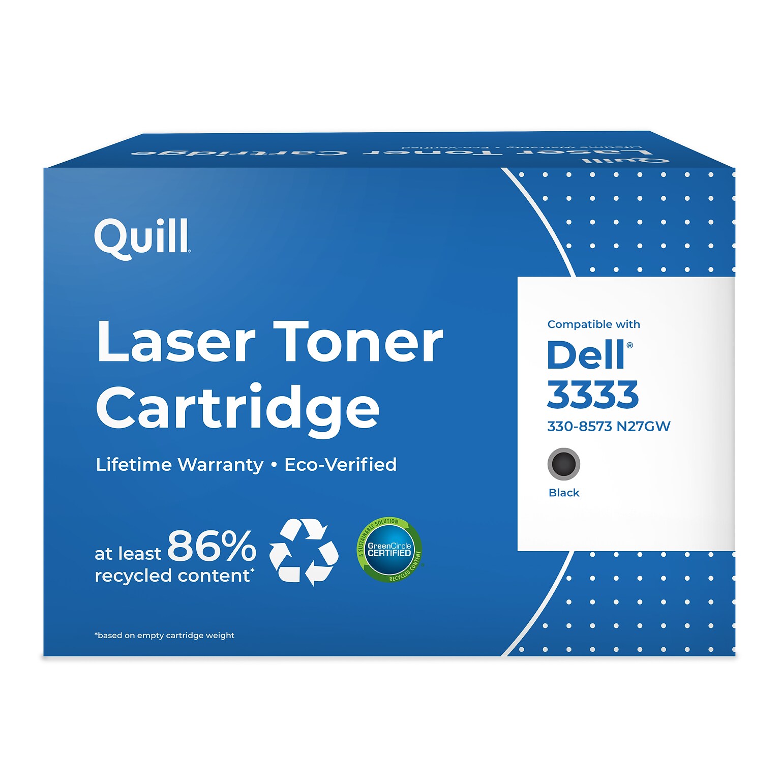 Quill Brand® Remanufactured Black Standard Yield Toner Cartridge Replacement for Dell 3330/3333/3335 (N27GW) (Lifetime Warranty)