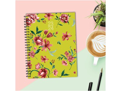 2023-2024 Willow Creek Fresh Picked Flowers 6.5" x 8.5" Academic Weekly & Monthly Planner, Multicolor (37072)