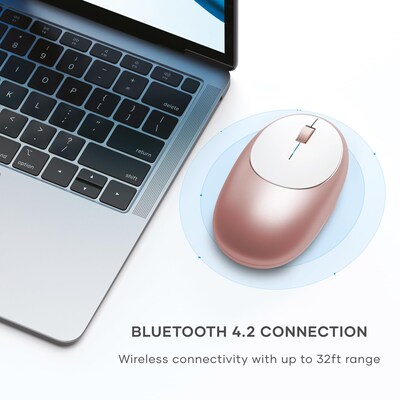 Satechi M1 Wireless Ambidextrous USB Mouse, Rose Gold (ST-ABTCMR)