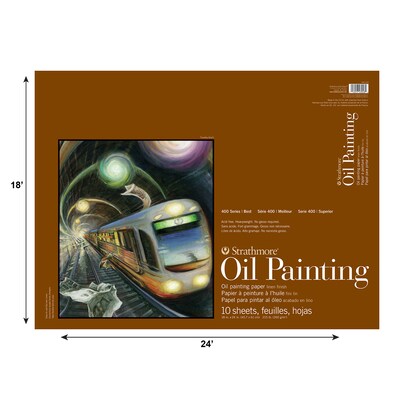 Strathmore 400 Series 18 x 24 Oil Pad, 10 Sheets/Pad (STTP4303181)