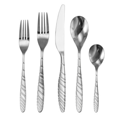 MegaChef LaVague Stainless Steel Flatware Set, 20 Piece (937112469M)