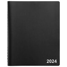 2024 Staples 8 x 11 Four-Person Daily Appointment Book, Black (ST58479-24)