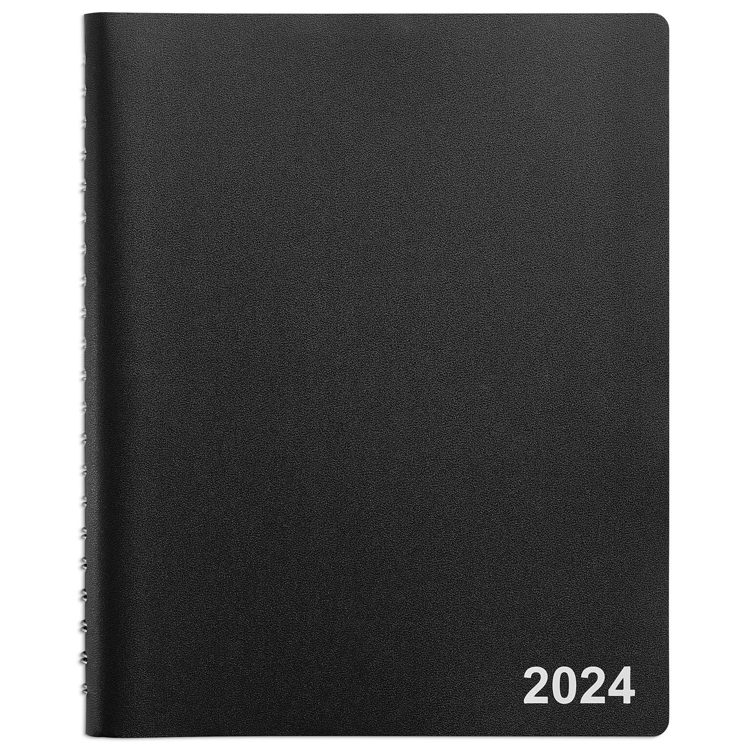 2024 Staples 8 x 11 Four-Person Daily Appointment Book, Black (ST58479-24)