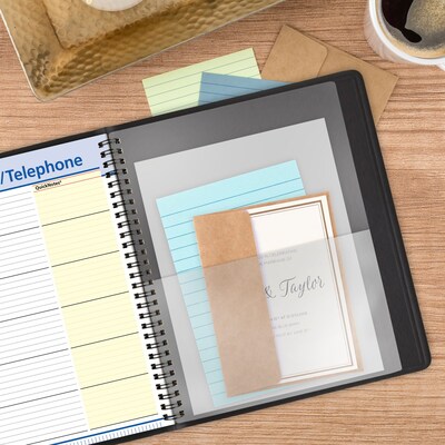 2026-2027 AT-A-GLANCE QuickNotes 8" x 10" Academic Weekly & Monthly Planner, Faux Leather Cover, Black (76-11-05-27)