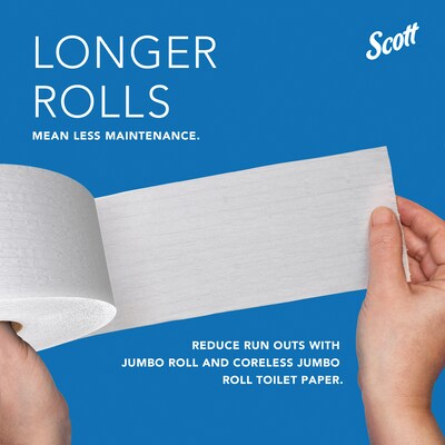 Scott Essential Coreless Toilet Paper Dispenser, Black (09608)