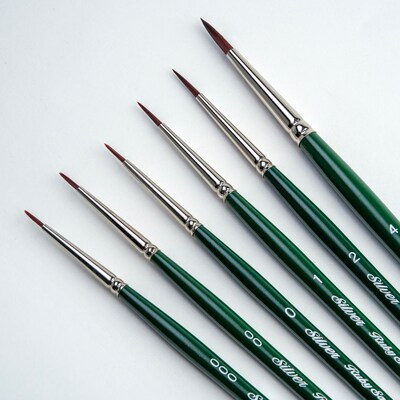 Silver Brush Ruby Satin Small Round Brush, 6/Pack (SLVRS2598)