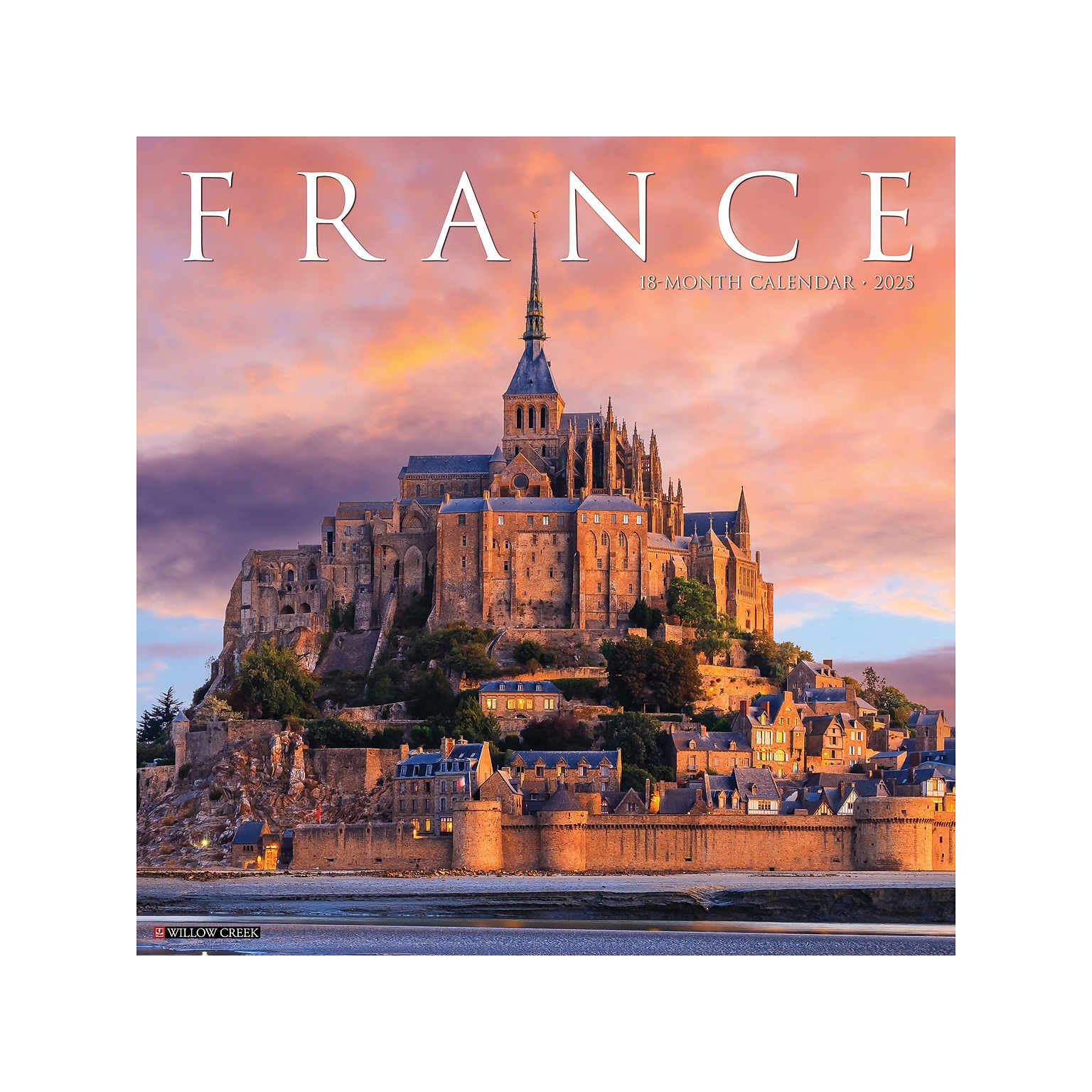 2025 Willow Creek France 12 x 12 Monthly Wall Calendar (46395)