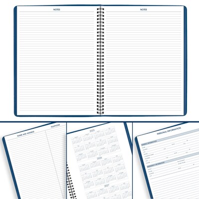 2026 AT-A-GLANCE 8.25" x 11" Weekly Appointment Book, Faux Leather Cover, Blue (70-940-20-26)