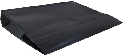 JAM Paper Premium Plastic Document File, Letter, Black, 3/Pack (218V2BLX3)